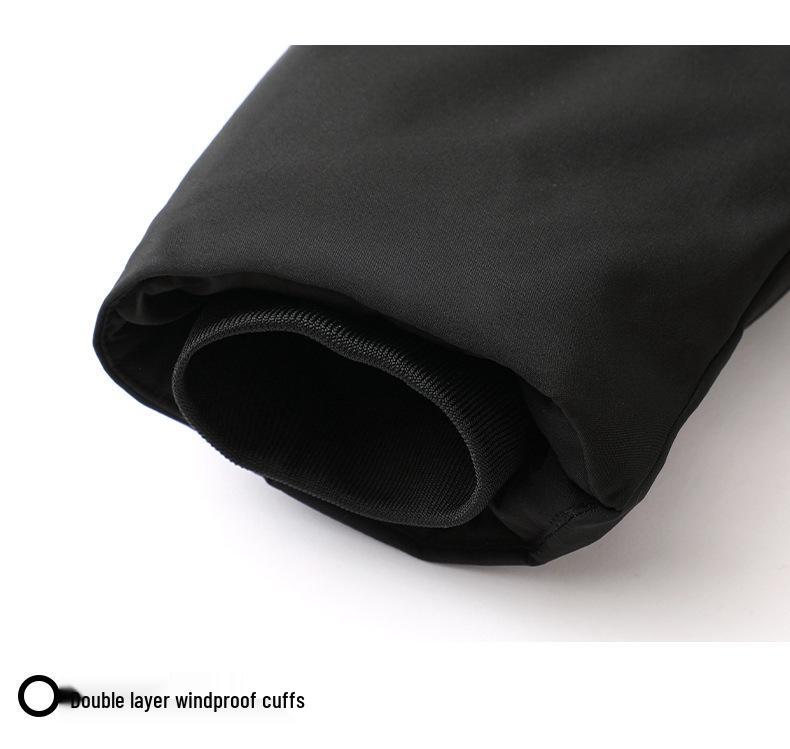 Men's Winter Cotton Jacket with Detachable Hood, Cold-proof and Warm Outerwear for Middle-aged and Elderly, Plus Velvet Lining.