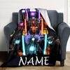 Customizable Skibidi Toilet Multiverse1 Throw Blanket – Personalized Name, All-Season Cozy Snug Blanket, Machine Washable, Personalized Blanket