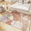 Modern Geometric Carpet Anti-slip Flannel Rug for Home Living Room Kitchen Bedroom All Season Machine Washable Entrance Doormat