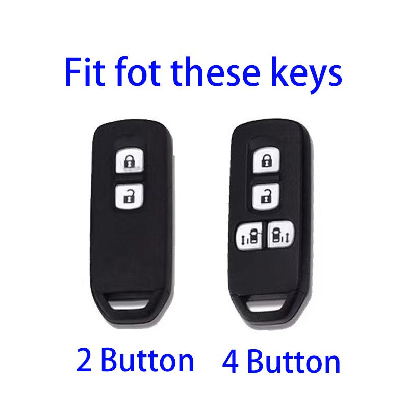 2/4 Buttons New TPU Remote Shell Fob For Honda New Nbox N-One Custom JF3 / JF4 N-BOX JF1 / JF2 N-BOX+ Plus N Wagon Car Key Case Cover