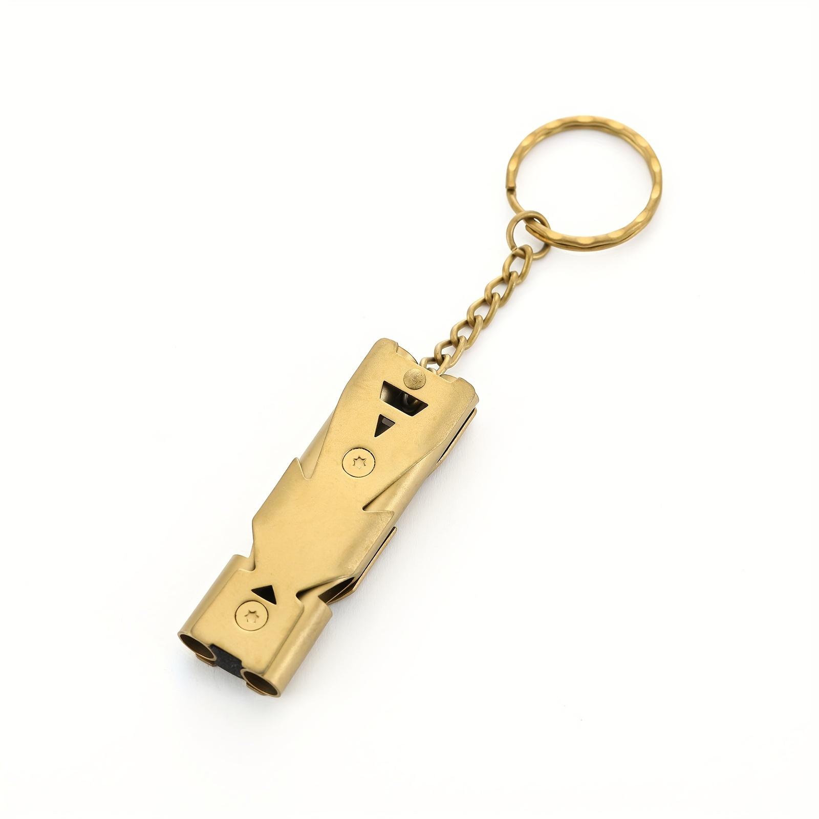 

Stainless Steel High-Decibel Survival Whistle Loud, Dual-Chamber Design for Emergency Rescue Outdoor Safety
