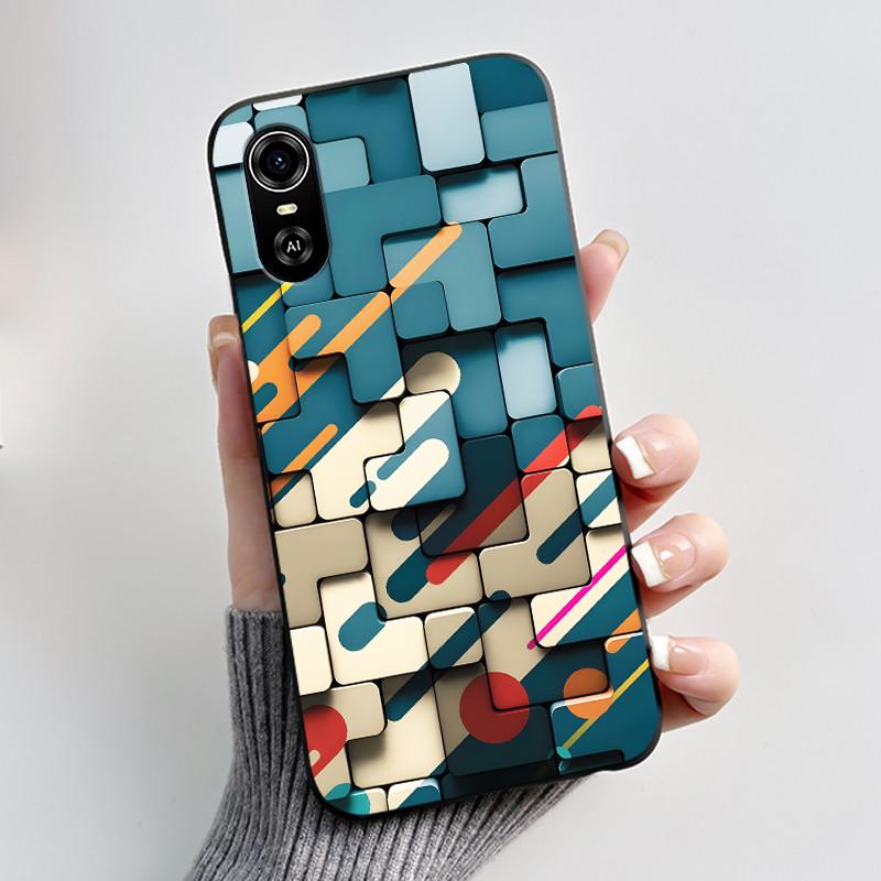For ZTE Blade A31 Plus / BladeA31 Case Matte Black Aesthetic Luxury Cute Cool Boys Girls Pattern Casing Soft Silicone Back Cover