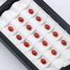 Natural Southern Red Agate Oval Cabochons and Semi-Finished Stones for Jewelry