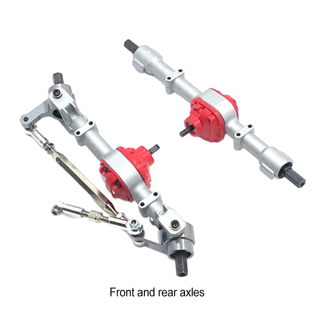 Aluminum Alloy Complete Front Rear Axle For 1/12 MN D90 RC Car Part RC Car Accessories Replacement Parts RC Upgrade Part