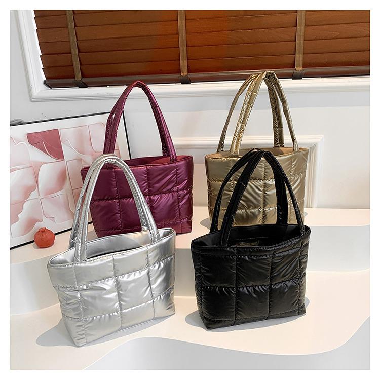 Koreanischer Stil 2024 Schicke Damen Baumwoll-Schultertasche - Leicht, Modisch, Eimertasche