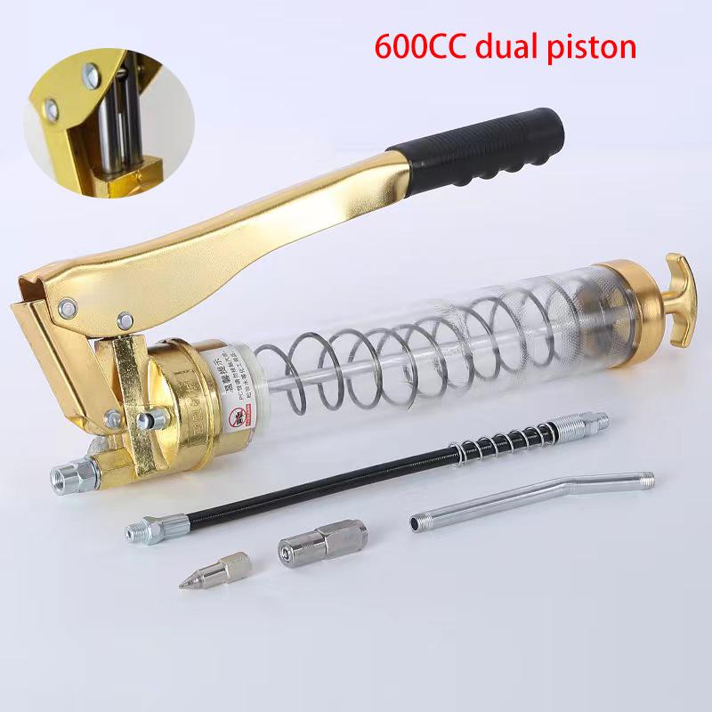 600cc High-pressure Manual Oil Gun Heavy-duty Pistol Grip Suitable For Transparent Explosion-proof Materials Of Various Auto