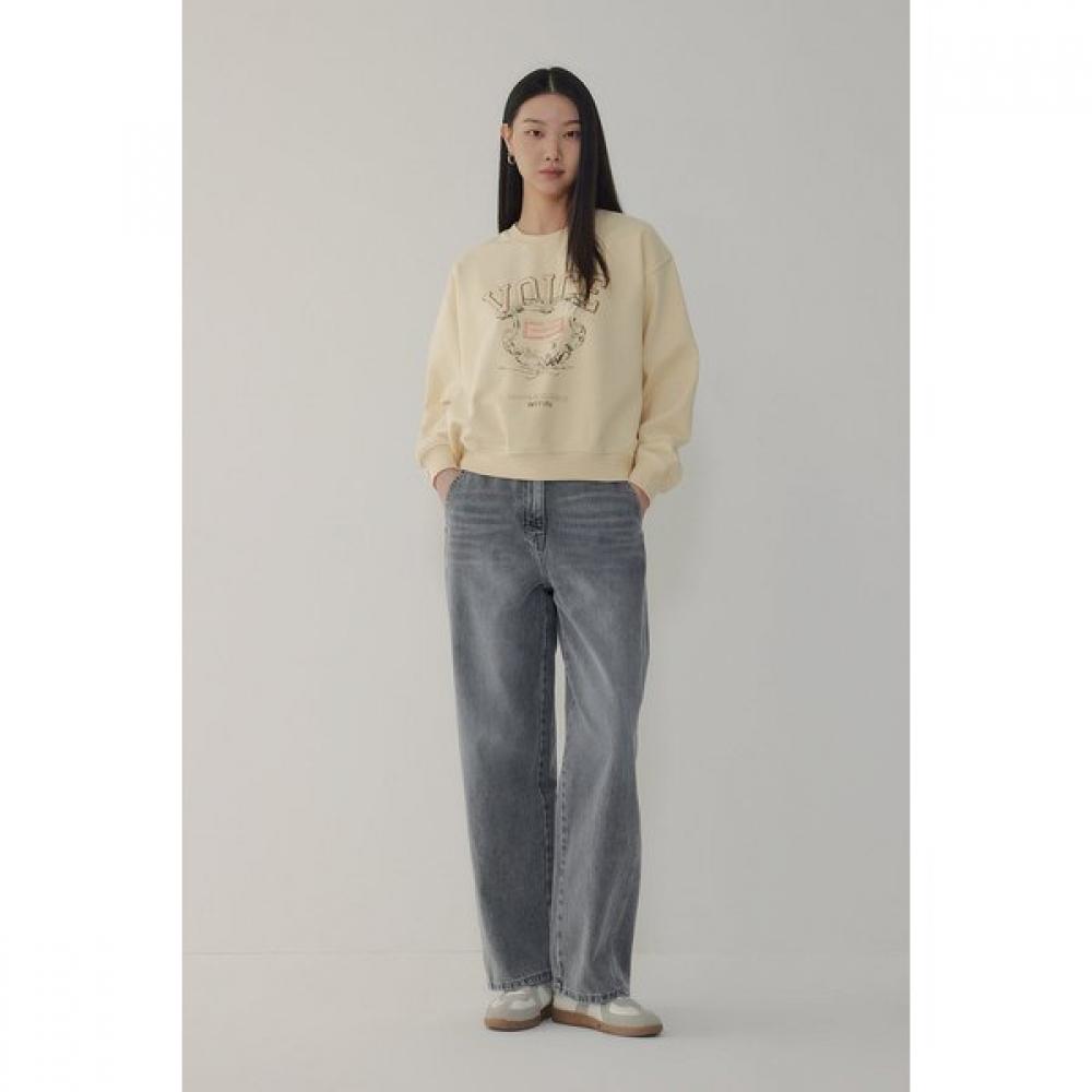 Vov Graphic Crewneck Sweatshirt  7116140104 creamy/S