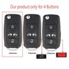 Silicone Car Key Cover Case For 4 Buttons VW Volkswagen Sharan Multivan T5 Caravelle MPV Auto Folding Fob Cover Replacement