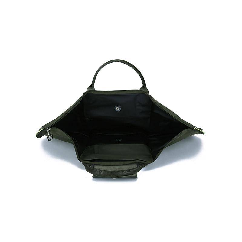 Longchamp Le Pliage Green 45 Short Handle Large Capacity Canvas And Leather Tote Bag Women tote bags 1624919479