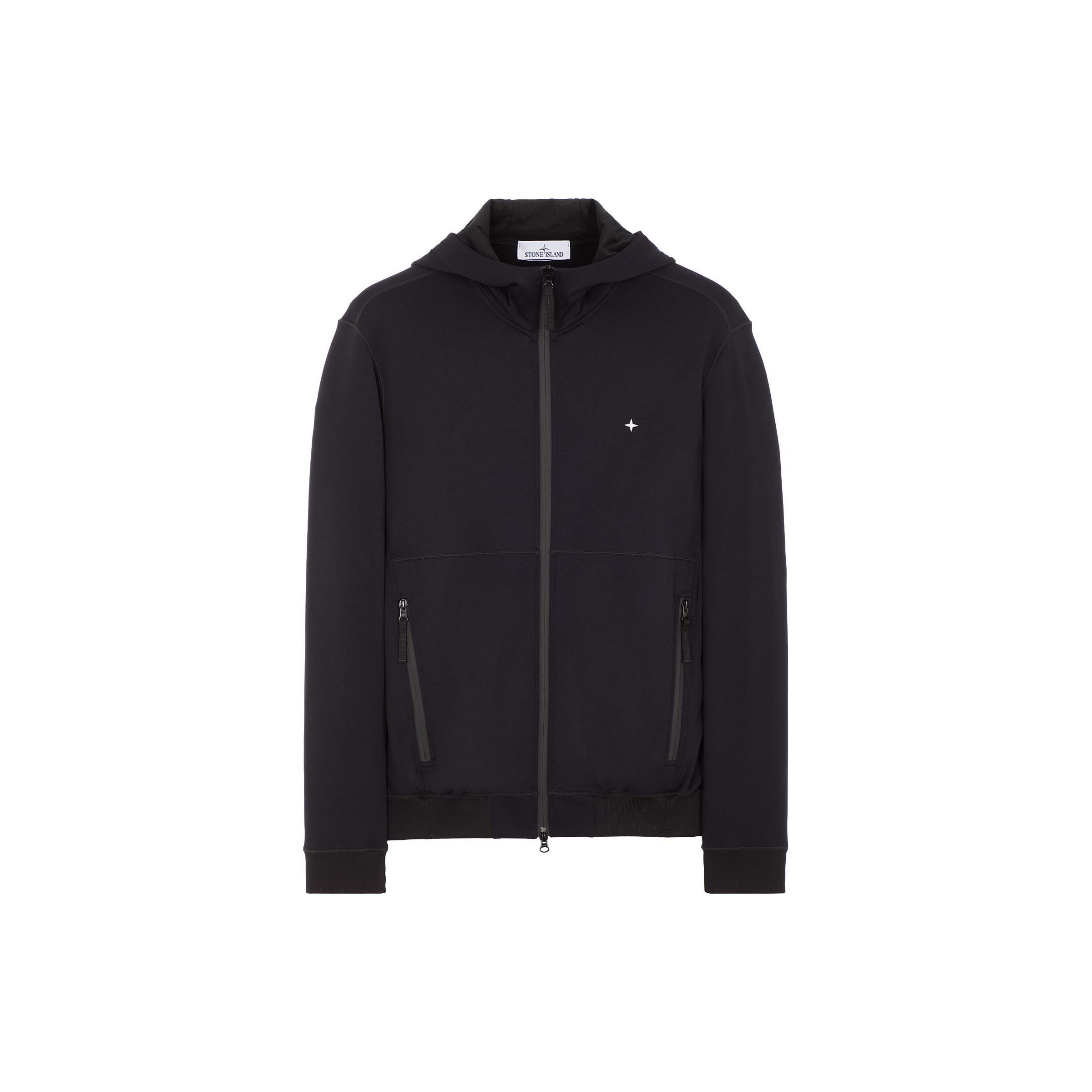 

Stone Island Ss23 Stellina Series Drawstring Zipper Loose Hoodie Men hoodies Black 7815615G5-V0029 S
