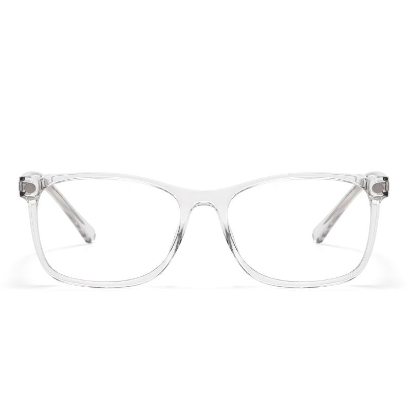 6 in 1 Multi-Color Clip Glasses Anti-Blue Light Fashion Matched With Prescription Glasses Frame Square TR Spring Hinge Glasses