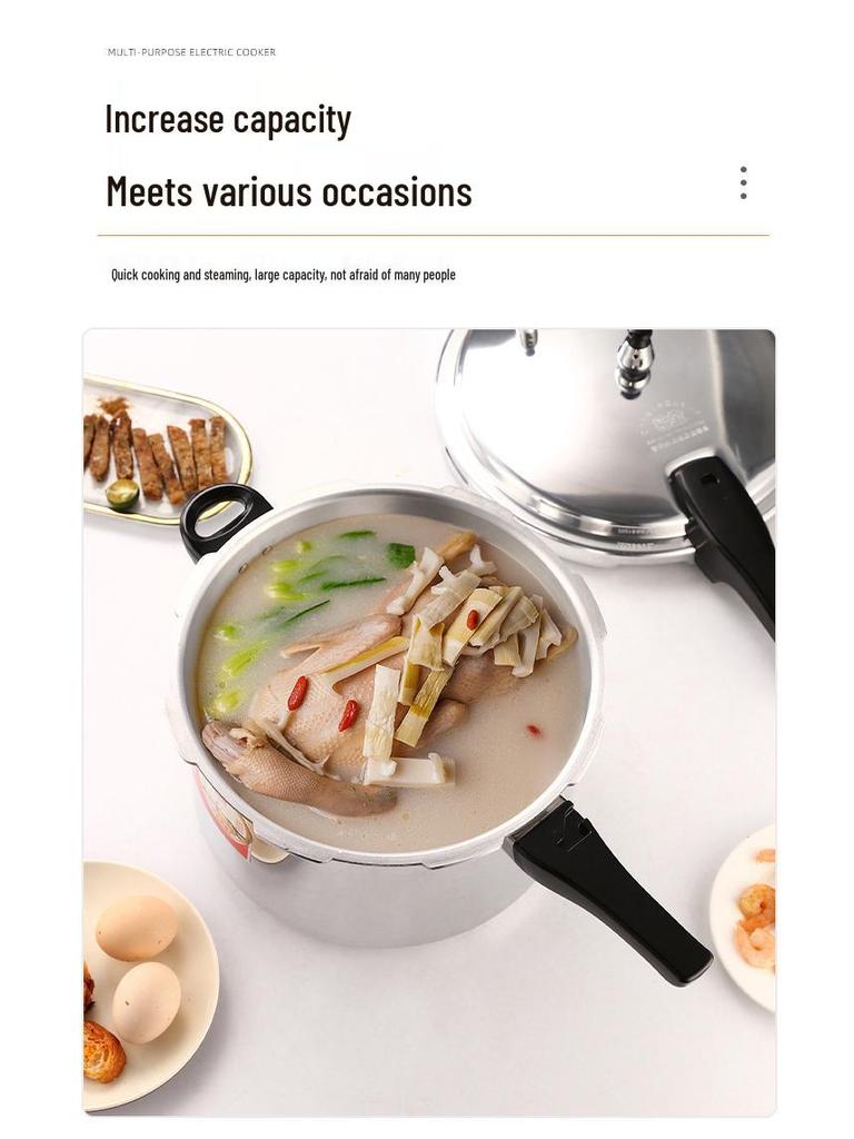 Oală sub presiune universală Fubao, îngroșată, sigură, rezistentă la explozii, pentru uz casnic și comercial