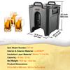 VEVOR Insulated Beverage Dispenser, 37.9 L, Food-grade LL9450UP Hot and Cold Beverage Server