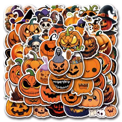 55 New Pumpkin Graffiti Stickers Decorate Suitcase Laptop Mobile Phone Stickers