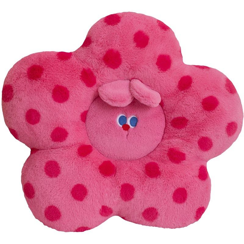 Lehi Polka Dot Cat Pillow Car Pillow Plush Toy Dopamine Powder Rabbit Sofa Cushion Creative Girls