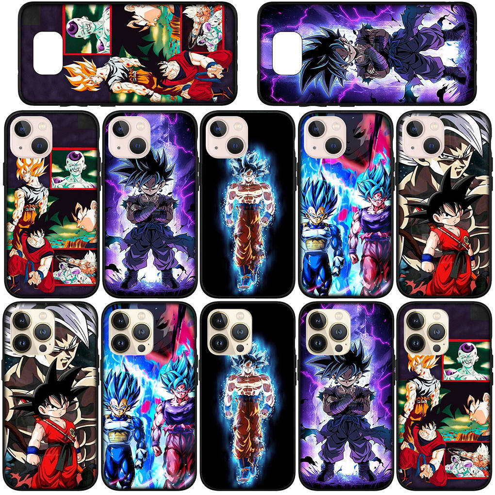 Handyhülle für Samsung Galaxy S24 S23 iPhone 15 14 Xiaomi Redmi Note 13 12 11 8 10 9 Pro Max X XR OPPO A15 Huawei Comics Dragon Ball Goku DragonBall