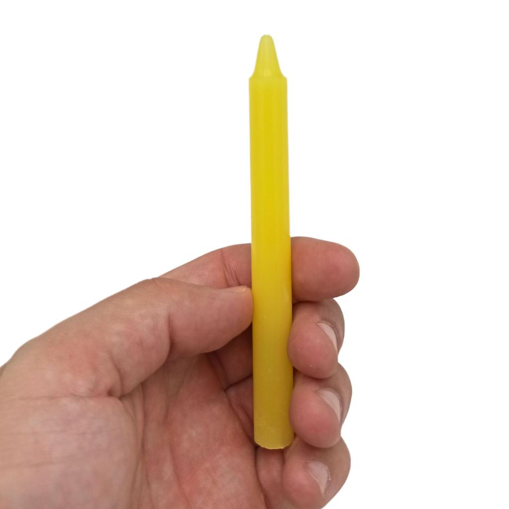 6x Solar Plexus Chakra Candles 12-Pack Yellow Manipura