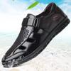Mode Lässige Herrenschuhe Frühling Sommer Neu Hohl Atmungsaktiv Business Schuhe mit Vielseitigen Fußabdeckungen Rutschfest Herren Vulkanisierte Schuhe