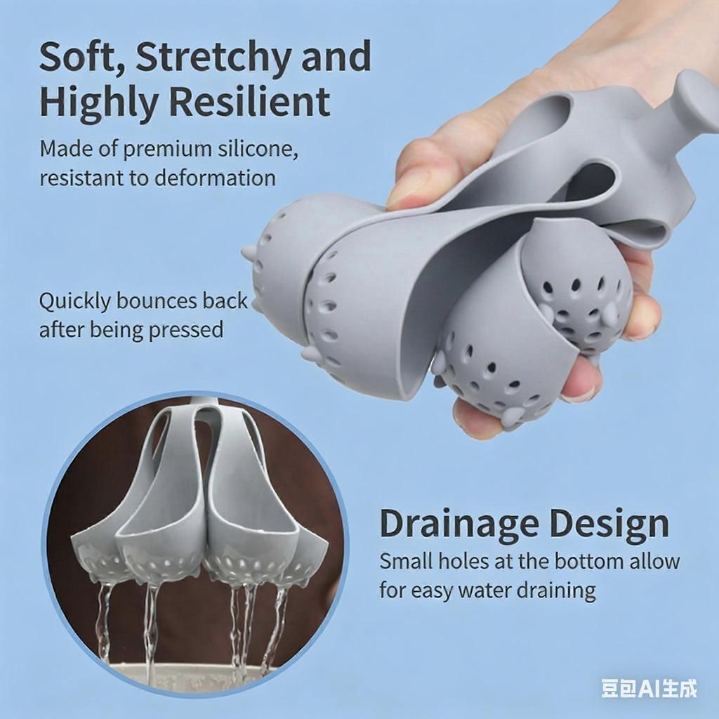 High-Temperature-Resistant Silicone Egg Boiler Household Kitchen Gadget, Egg Holder, Egg Steamer