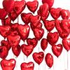 10 Pack Heart-Shaped Foil Balloons for Engagement Wedding Birthday Party Decoration