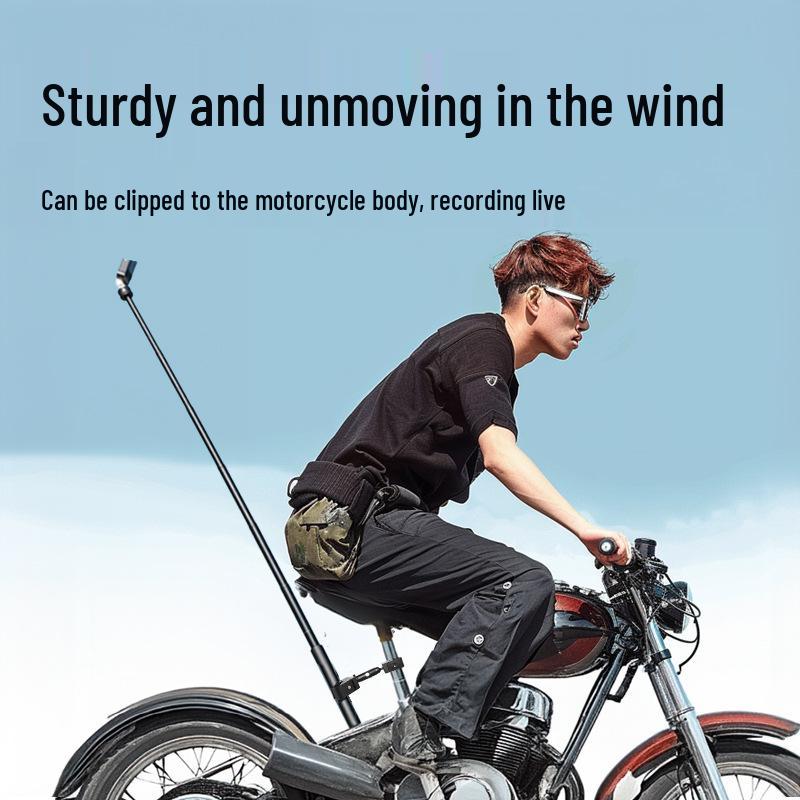 Adjustable Double Head Crab Clamp Mount for Outdoor Action Camera on Motorcycle