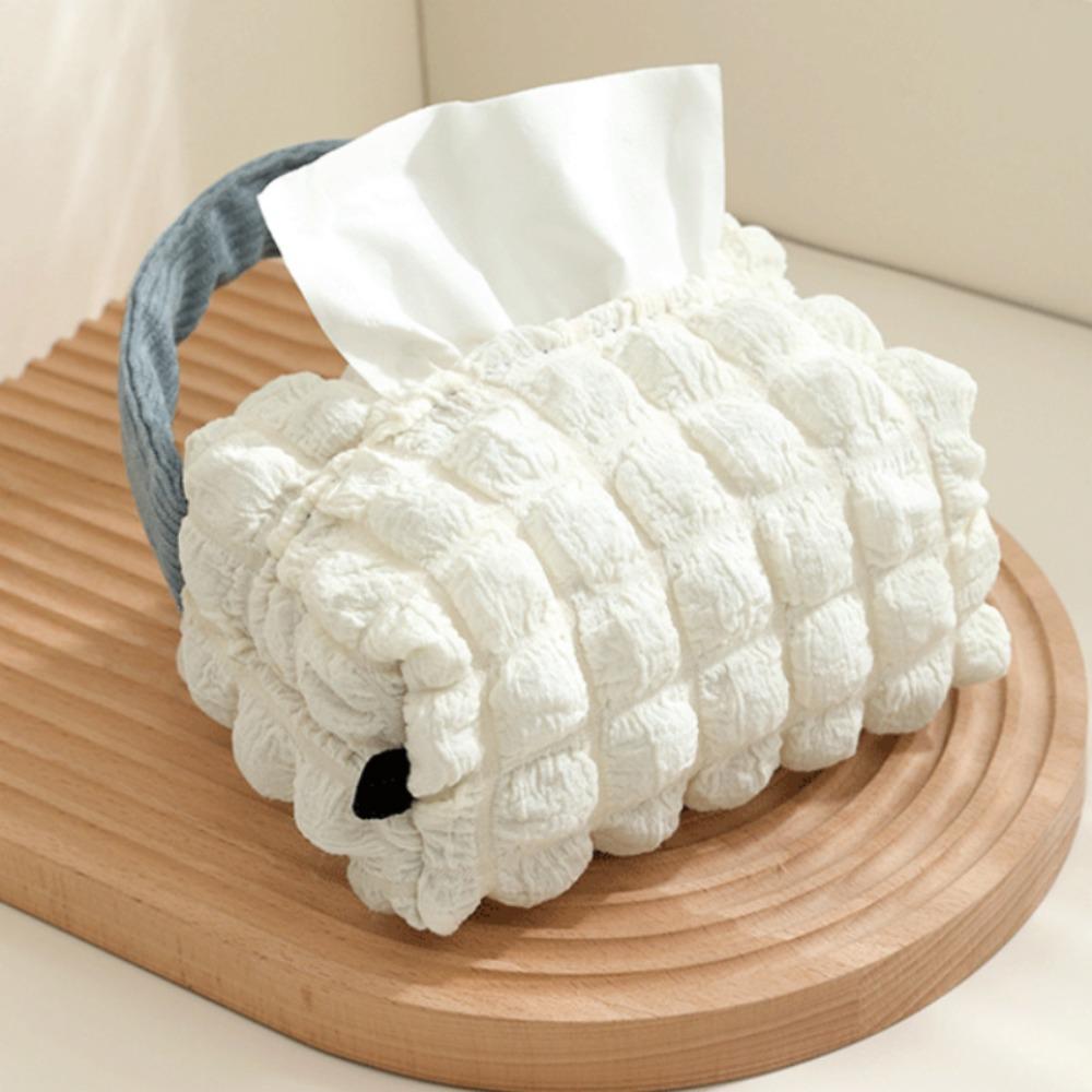 Convenient Hanging Napkin Paper Bag Square Drawer Box Easy Access Car Storage Bucket  Car