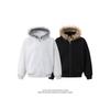 2026 Premium Retro Fur Collar Hoodie Cardigan Jacket for Men & Women - Autumn Trendy Couple Wear