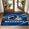 Seattle Seahawks Design Crystal Velvet Rug Soft Decorative Mat for Bedroom Entrance