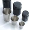 4Pcs Stainless Steel Mugs with Cup Cover Outdoor Portable Wine Cup 30ml/70ml/170ml Mini Reusable Mugs for Juice Beer Whisky