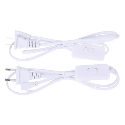 Tube T5 US /EU Plug Switch Cable 1.2m Power Adapter 110V 220V 230V Lighting Accessory 30cm Connection Wire For LED Lamp