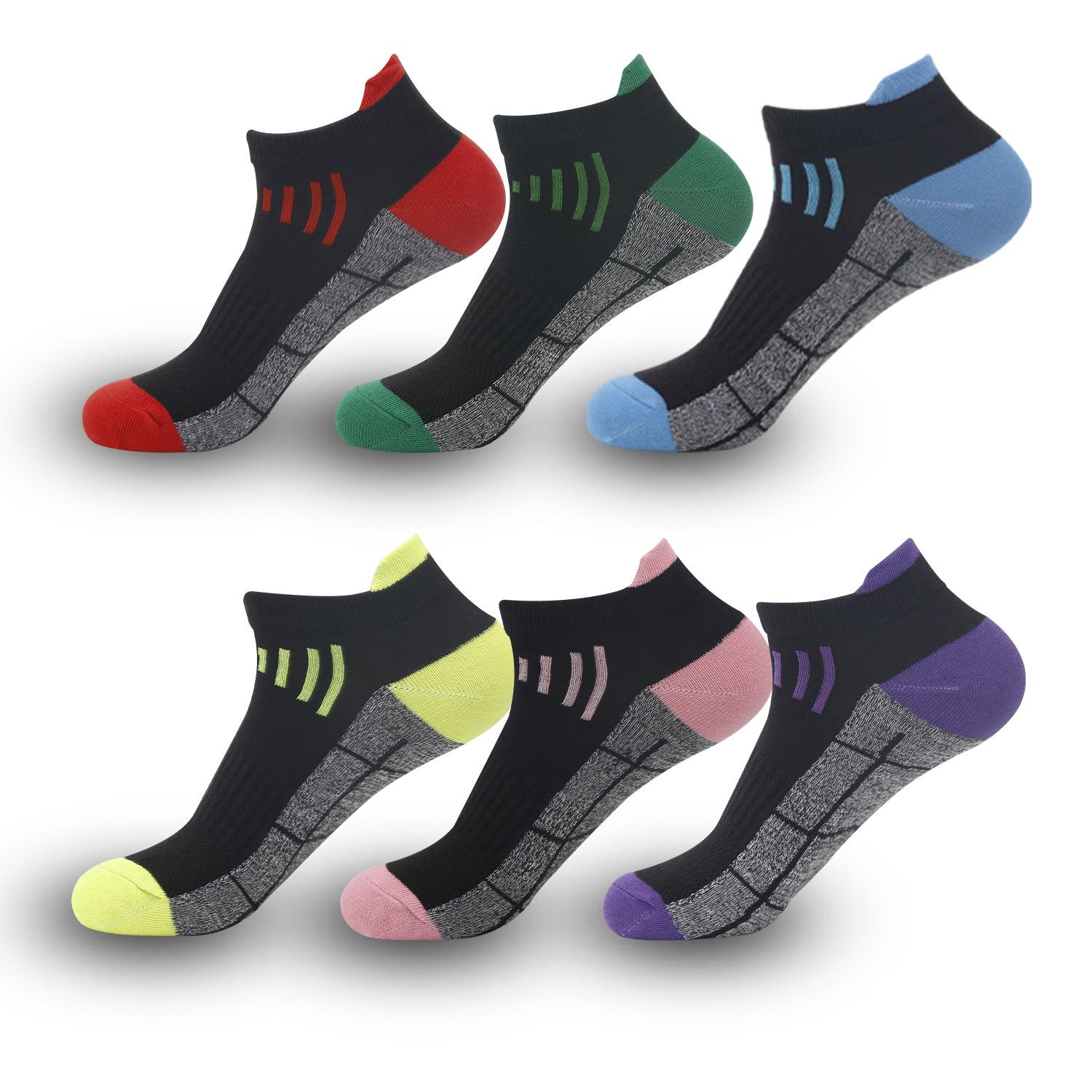 

Мужские и женские спортивные носки, впитывающие пот и дышащие хлопковые носки, носки для бега на открытом воздухе, не спадают с пятки average size