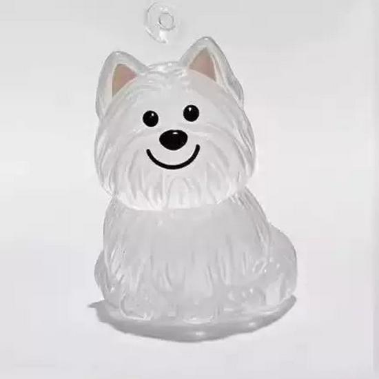 Cute Transparent Puppy Hair Storage Pendant Keychain - Creative Bag and Backpack Ornament