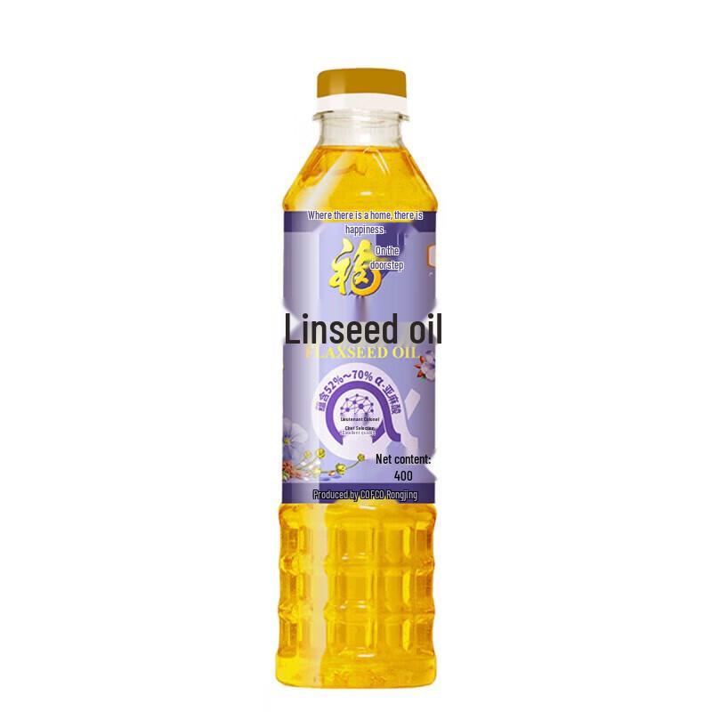 Fulinmen First Grade Pressed Flaxseed Cooking Oil, 3 x 400ml