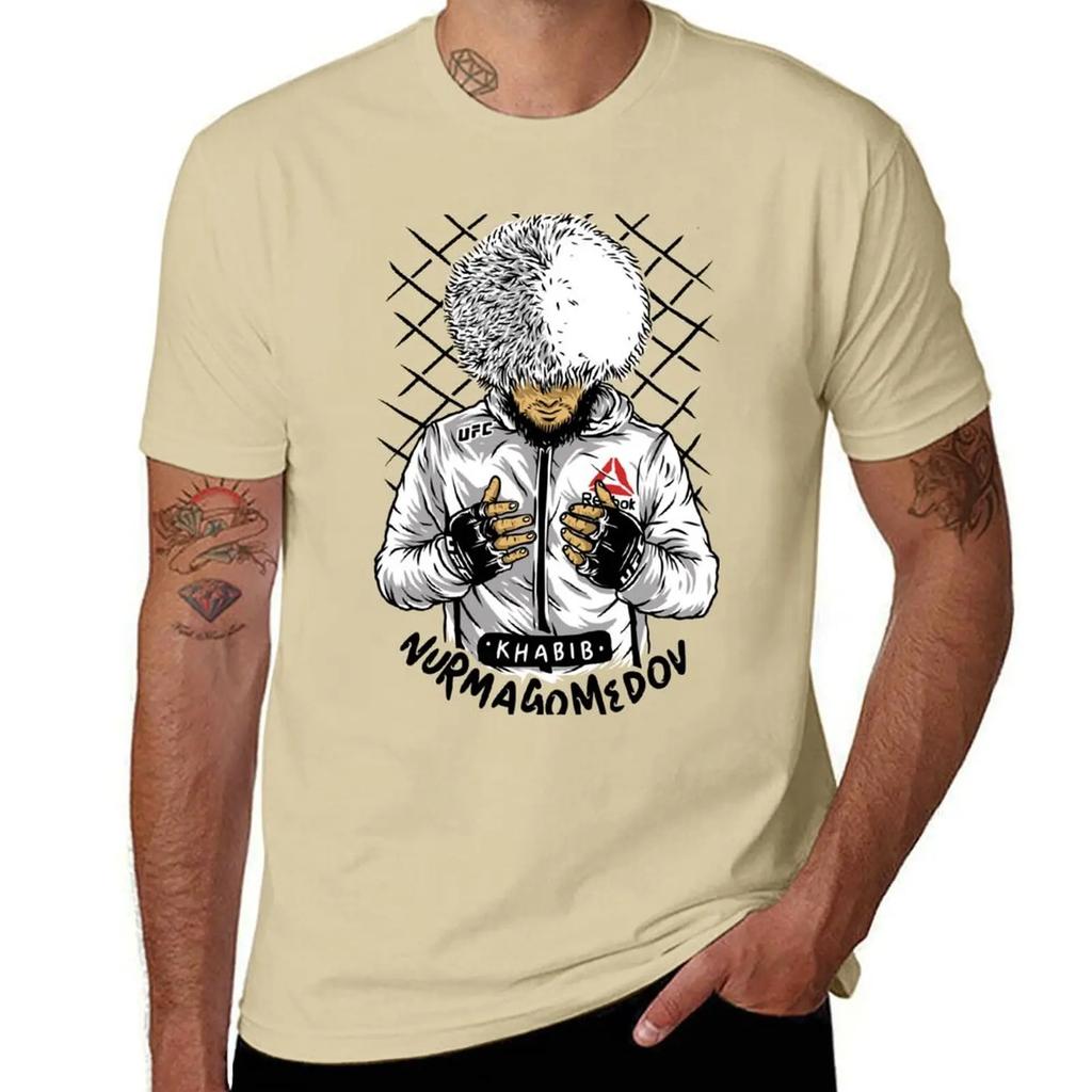 Khabib The  Nurmagomedov TShirt Graphic T Shirt Vintage Cute Tops T Shirt for Men 2025 New Model