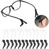 6pairs Silicone Anti-slip Glasses Leg Ear Sleeve Bracket Fastener Eyeglasses Accessories Grip Anti-fall Eyewear Holder