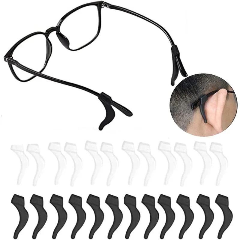 6pairs Silicone Anti-slip Glasses Leg Ear Sleeve Bracket Fastener Eyeglasses Accessories Grip Anti-fall Eyewear Holder