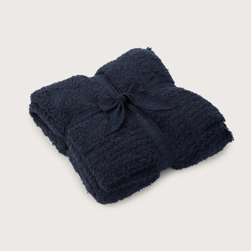 Polyester Knit Solid Color Furniture Blanket For Couch And Bed