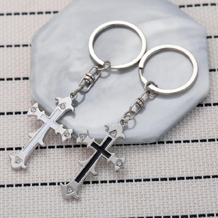 Vintage Cross Keychain Bag Pendant Backpack Decoration Couple Keysholder