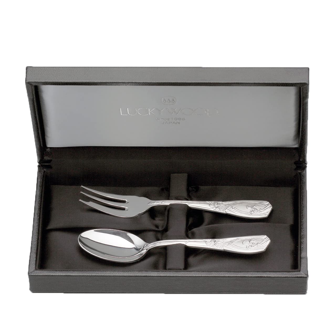 

Lucky Wood Cutlery Set (2-Piece Set of Paris Nickel Silver and Tea Cake Set) Gift Wrapping Available, Tsubame-Sanjo, Niigata