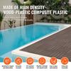 Interlocking Deck Tiles Plastic Wood 10 Pack 12"x12" Waterproof for Porch