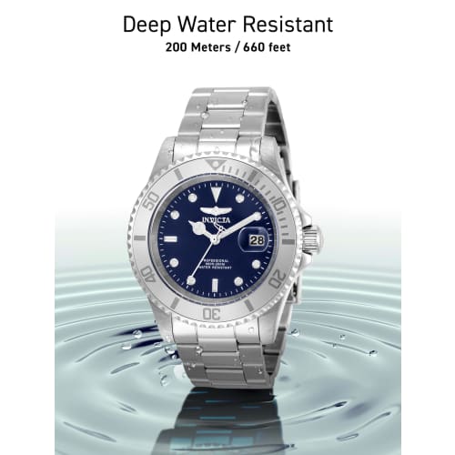 Invicta Men's Pro Diver Quartz Watch with Stainless Steel Strap, Silver, 20 (Model: 34023)