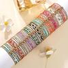 Layered Wrist Accessories Stackable Beaded Bracelets 1pcs Beaded Bracelet Stack for Women Teenage Girls Tiny Elastic Stretch