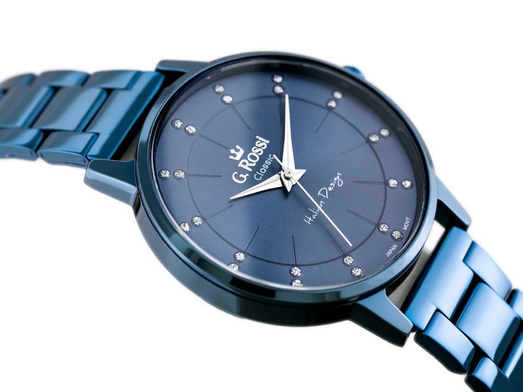 ZEGAREK G. ROSSI - C11715B-6F1 (zg777e) Blue + BOX