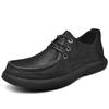 Fashion Genuine Leather Mens Casual Shoes Handmade Oxford Shoes Lace Up Leisure Walk Sneakers Non-Slip Male Hiking Shoes Walking Loafers