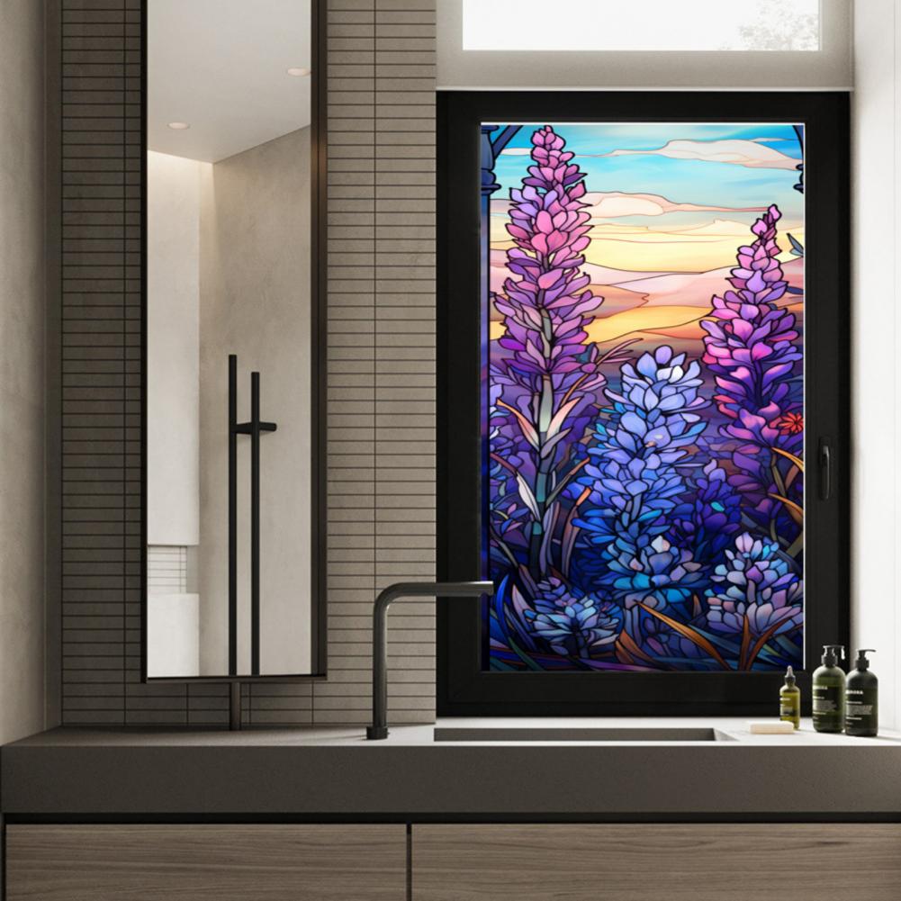 100*45cm Electrostatic Glass Sticker Waterproof Non-Adhesive Removable Decorative PVC Decorative Static Glass Film Decal Decor