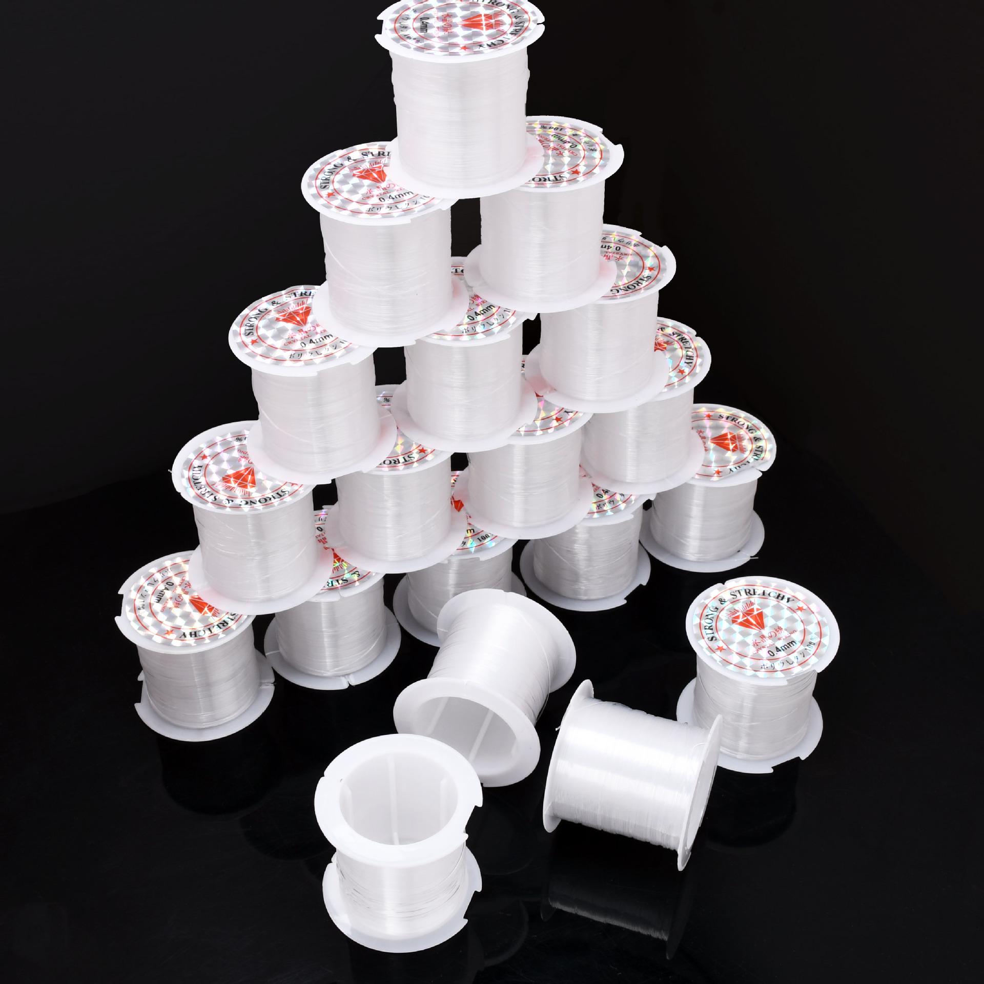 

Прозрачная износостойкая проволока для бисероплетения - Неэластичная для DIY и рукоделия 0.45mm 23m