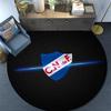 Club Atletico Independiente2 Round Area Rug,Carpet Rug for Living Room Bedroom Sofa Playroom Decor,Non-slip Floor Mat