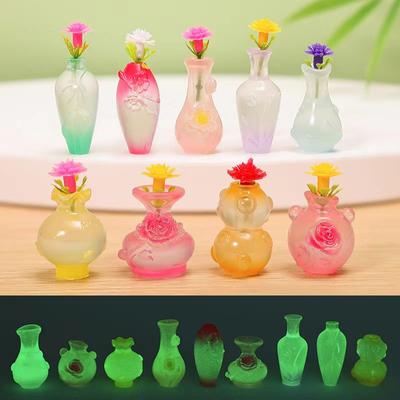 Mikro-Landschafts-Ornamente, Bunte Kleine Vasen, Heim-Desktop-Resin-Handwerk Dekorative Artikel, Kleine Ornamente und Accessoires