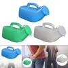 Male Urinal Plastic with Handle & Lid 1200ml Pee Bottle Men's Potty Bedpan for Hospital Emergency Car Camping Bedridden Patients