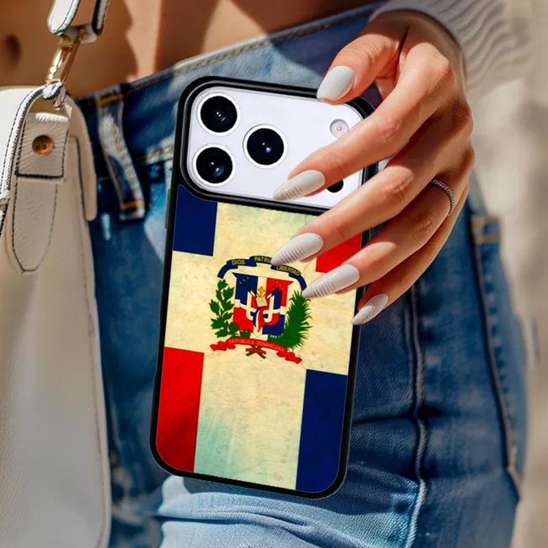 Dominican Republic Flag Phone Case For iPhone 17 Air 14 15 13 12 Max Cover For Apple 14 15 16 16e 11 Pro Max Plus